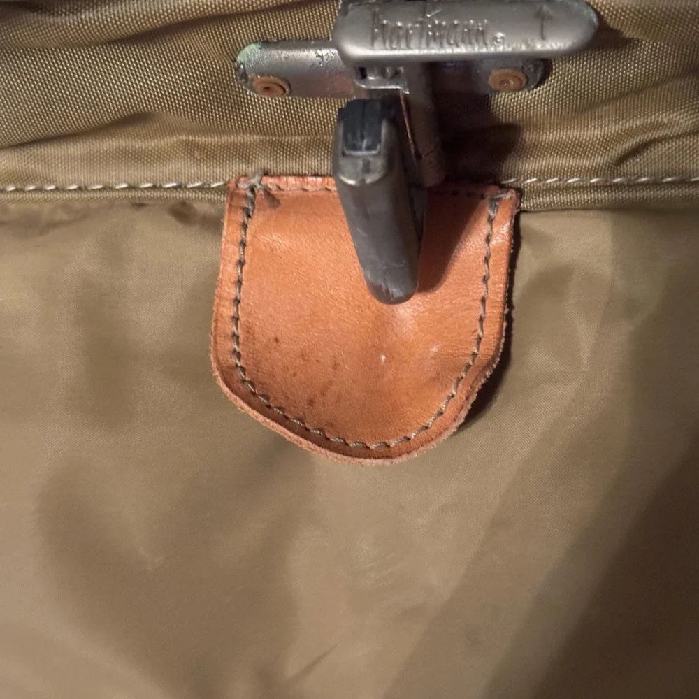HARTMANN Vintage 60’s Coffee Leather & Nylon Intensity 22” Trifold Garment Bag